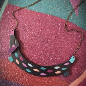 ogrlica peso – black turquoise